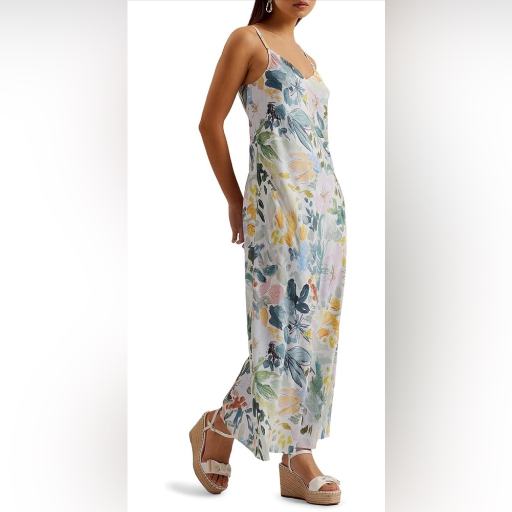 Ted Baker Cream and Yellow Floral Dress